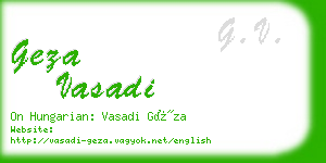 geza vasadi business card